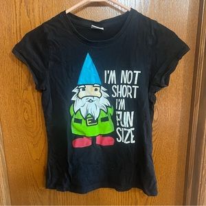 Hybrid Tees Black I’m Not Short, I’m Fun Size T Shirt Size XS